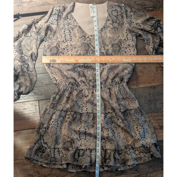 The Impeccable Pig S Snakeskin Print Mini Dress - Picture 3 of 4